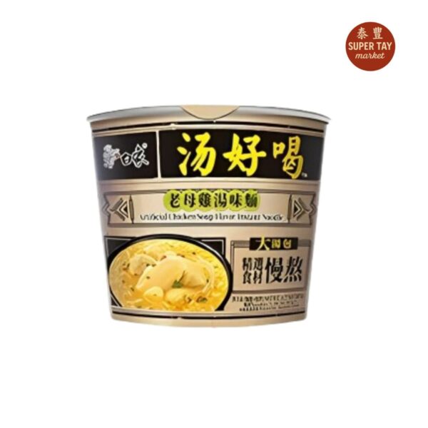 白象桶装老母鸡汤面 FIDEO INSTANTANEO SABOR A POLLO (BAI XIANG) 107GR
