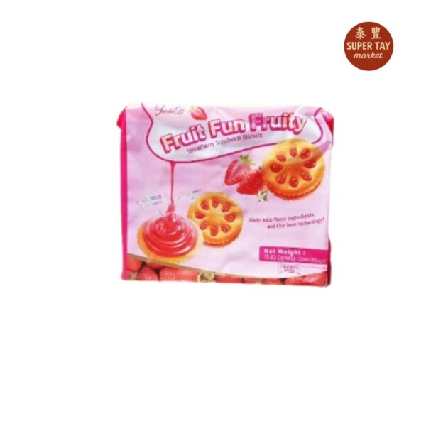 草莓味果乐果香 GALLETA CON RELLENO SABOR A FRESA 443GR (JIA SHI LI)