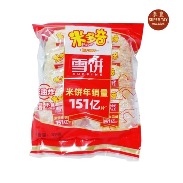 米多奇雪饼 GALLETA DE ARROZ DULCE 89GR (MIDUOQI) 89GR