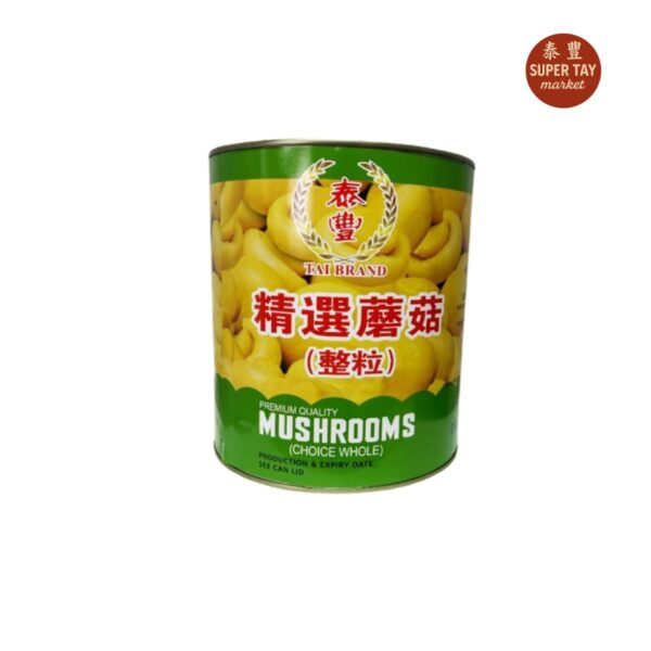 大蘑菇 CONSERVA DE CHAMPIGÑONES 2840GR (TAI BRAND) D.W 1800GR