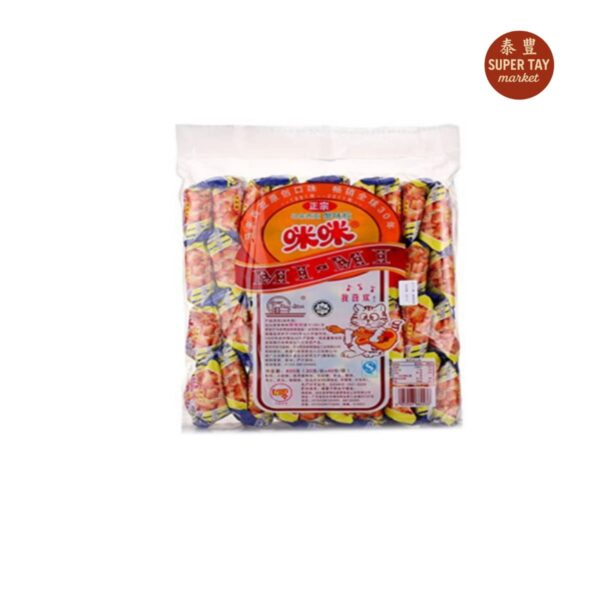 蟹味咪咪 BOCADITO FRITO A BASE DE HARINA DE TRIGO SABOR A CANGREJO (MI MI) 800GR
