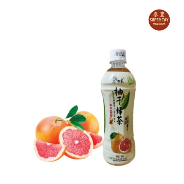 柚子绿茶 BEBIDA DE TE VERDE CON SABOR A TORONJA 500ML(BAI XIANG)