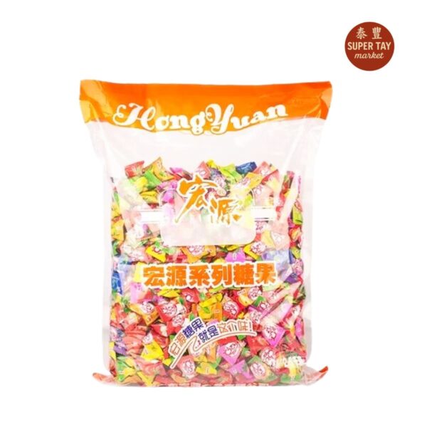 混合味硬糖 CARAMELO DURO SABORES SURTIDO 2KG (HONG YUAN)