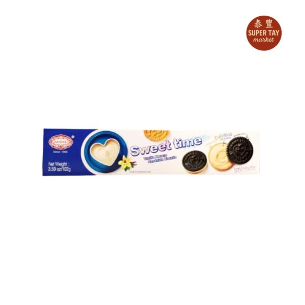 亲密时刻香草味 GALLETA CON RELLENO A MOUSSE DE VAINILLA 102GR JIA SHI LI