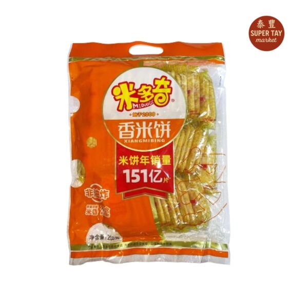 仙贝 GALLETA DE ARROZ SALADO 200G MIDUOQI