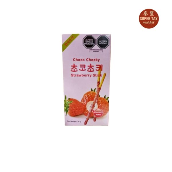 草莓饼干棒 GALLETA CON SABOR A FRESA 36G CHOCO CHOCKY