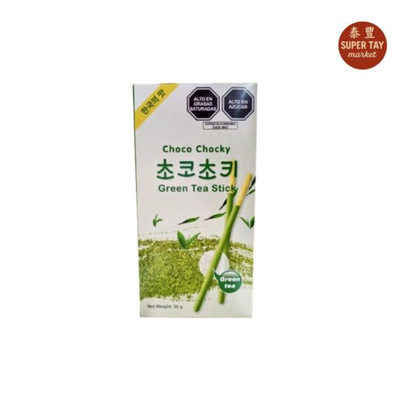 抹茶饼干棒 GALLETA BAÑADA EN SABOR A TE VERDE 36G CHOCO CHOCKY