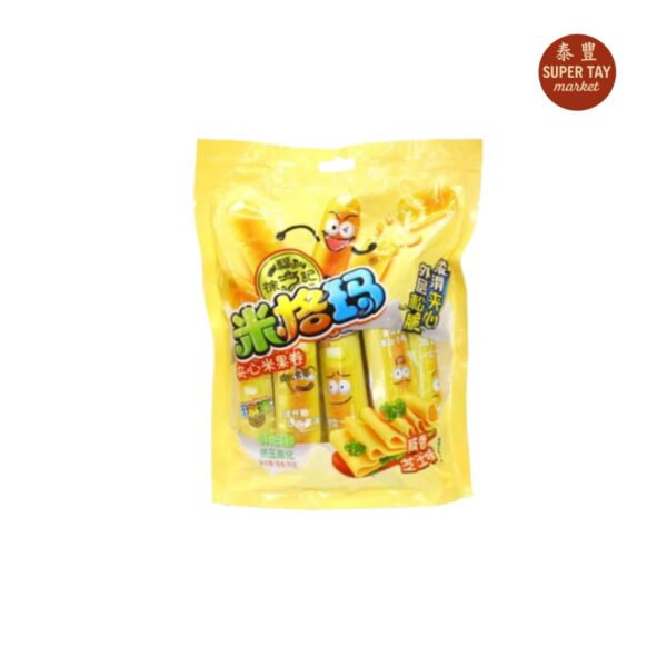 米果卷 GALLETA DE ARROZ RELLENAS SABOR A QUESO 90G HSU FU CHI