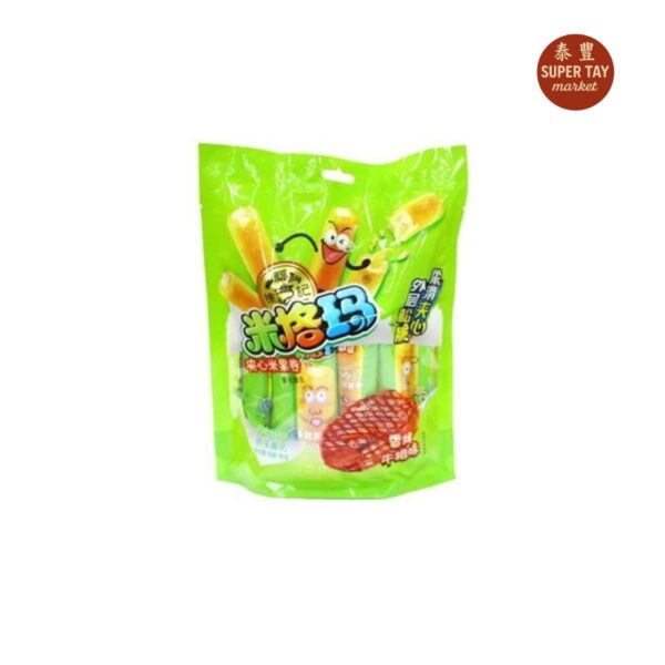 米果卷 GALLETA DE ARROZ RELLENAS SABOR A CARNE 90GR HSU FU CHI