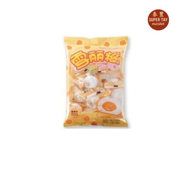 橙味棉花糖 MASMELO CON RELLENO SABOR A NARANJA 100GR (SAMS GARDEN)