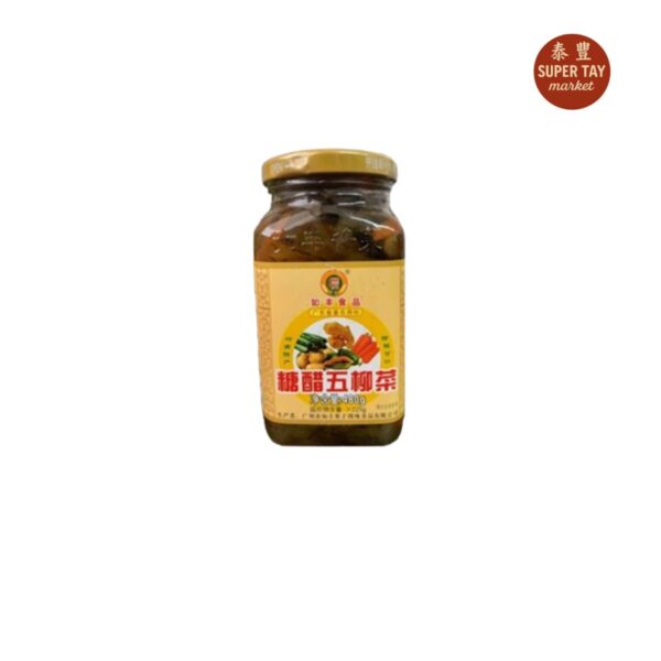 糖醋五柳菜 CONSERVAS DE VERDURA MIXTA 480GR ( RU FENG )
