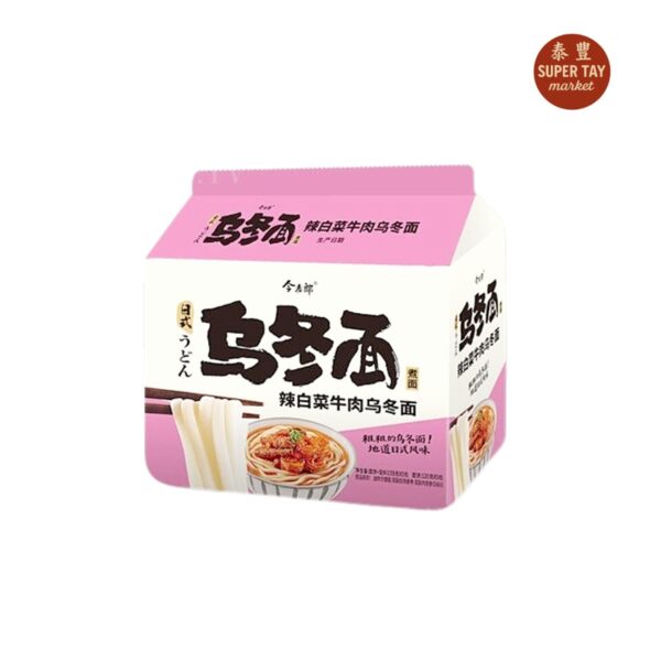 辣白菜牛肉乌冬面 FIDEOS INSTANTANEOS SABOR A CARNE CON VERDURA JIN MAI LANG 159GR