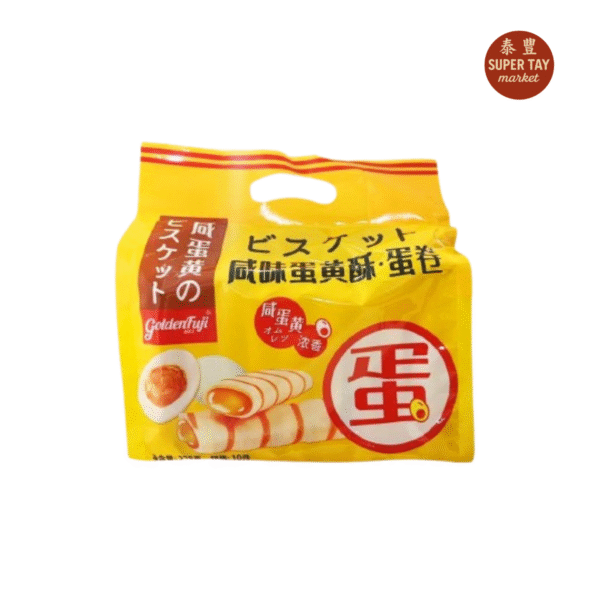 咸味蛋卷酥蛋卷 GALLETA CON RELLENO DE YEMA DE HUEVO SALADO 228GR (GOLDEN FUJI)