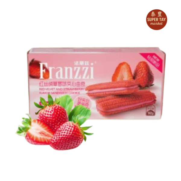 红丝绒草莓味夹心曲奇 GALLETA SABOR A RED VELVET Y FRESA 92GR (FRANZZI)