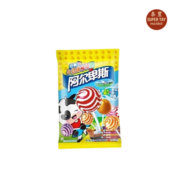 阿尔卑斯热带水果味 CHUPETIN DE CARAMELO DURO CON LECHE SABORES SURTIDOS 200GR (ALPENLIEBE)