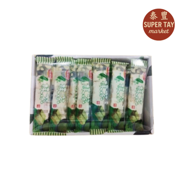 牛轧糖抹茶味 CARAMELO SABOR A LECHE CON MANI Y TE VERDE 420GR (FU PAI YUAN)