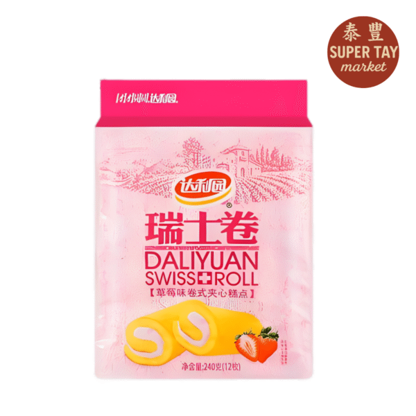 QUEQUE CON RELLENO SABOR A FRESA (DA LI YUAN)
