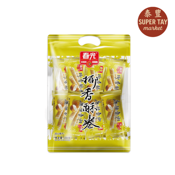 GALLETA CON RELLENO DE COCO 350GR ( CHUN GUANG)